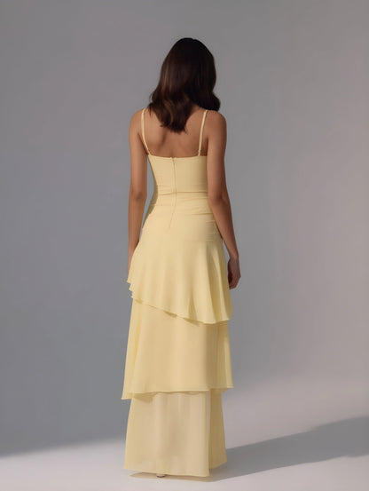 Livette - Long Ruffle Maxi Dress