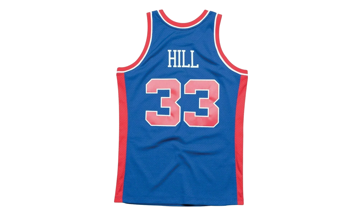 NBA Grant Hill Swingman Road Jersey "1995 Detroit Pistons - Royal" SMJYAC18025 DPIROYA95GHI