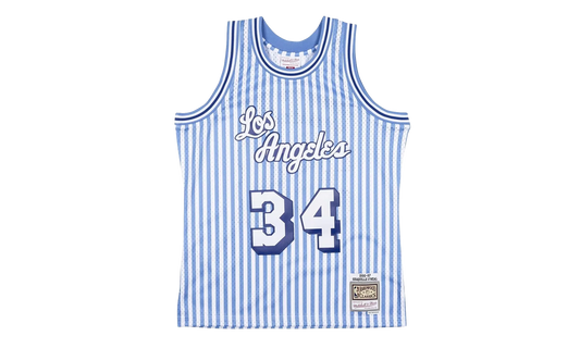 NBA Shaquille O’Neal Striped Swingman Jersey "1996 Los Angeles Lakers" SMJYBW19047 LALPTBL96SON