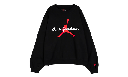 Jordan Brooklyn Fleece Crewneck Sweatshirt "Black / Infrared 23" IF1845 010