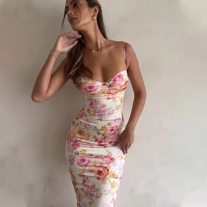 Effie - Enchanting Floral Maxi Dress with Elegant Cut