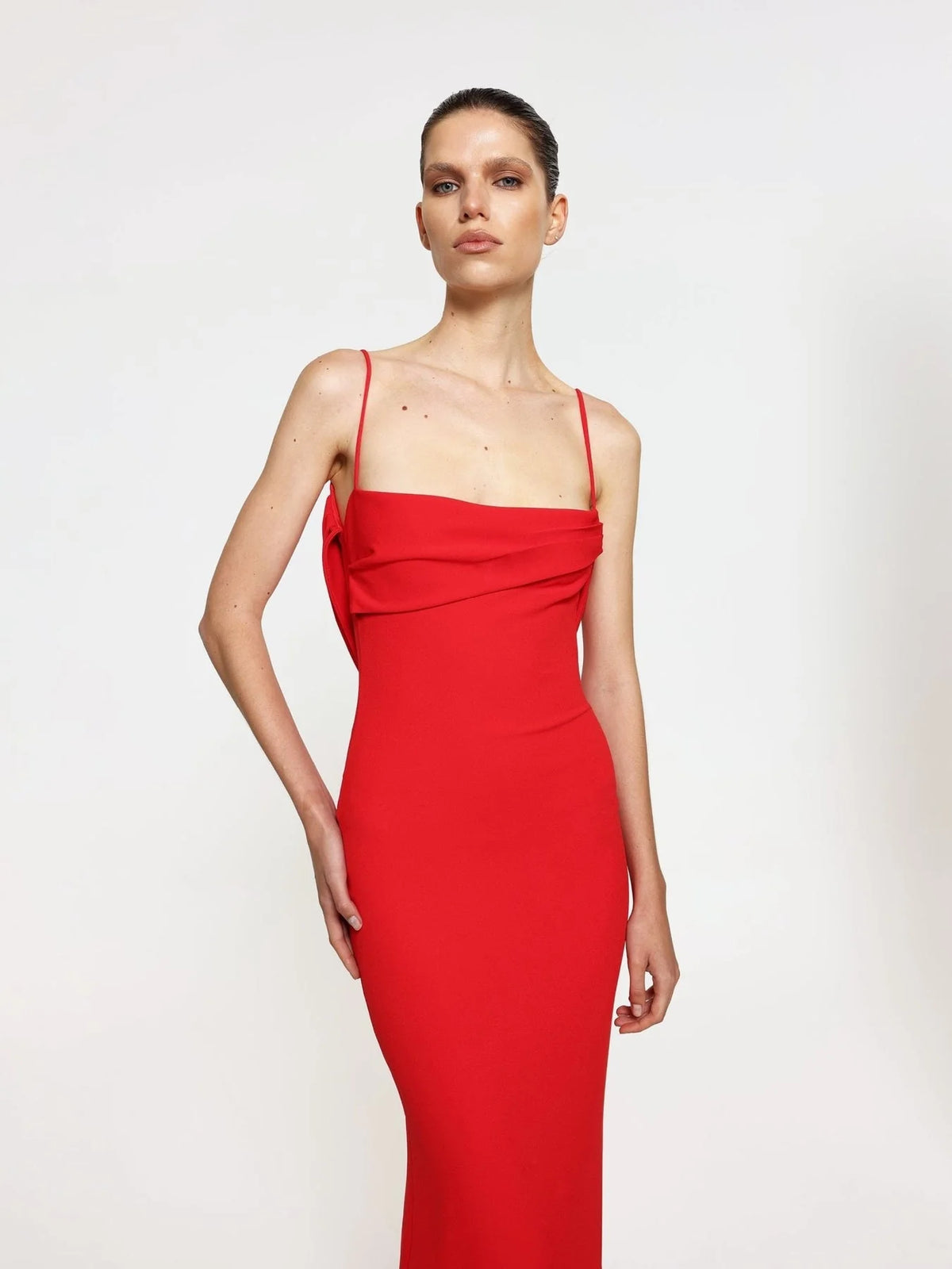 Havilland Gown - Cherry Red