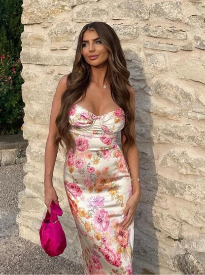 Effie - Enchanting Floral Maxi Dress with Elegant Cut