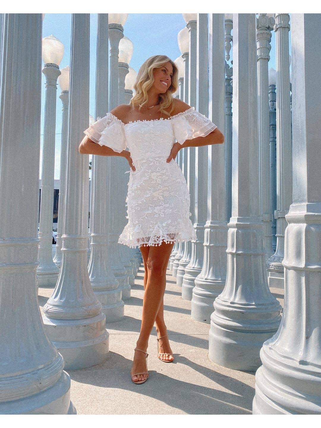 Beatrice Dress - White