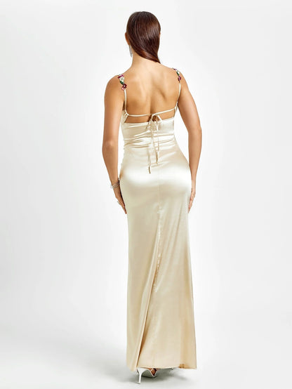 Livette - Satin Gown Maxi Dress