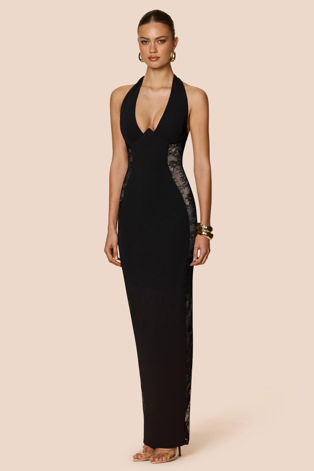 Nookie Boudoir Gown - Black