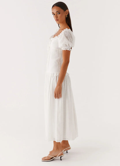 Hundred Percent Midi Dress - White