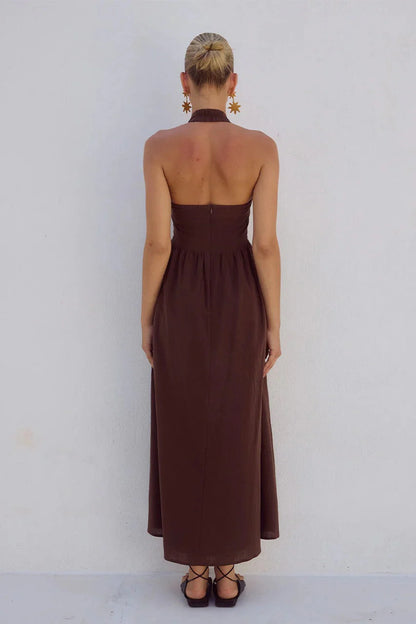 Locklea Midi Dress - Chocolate