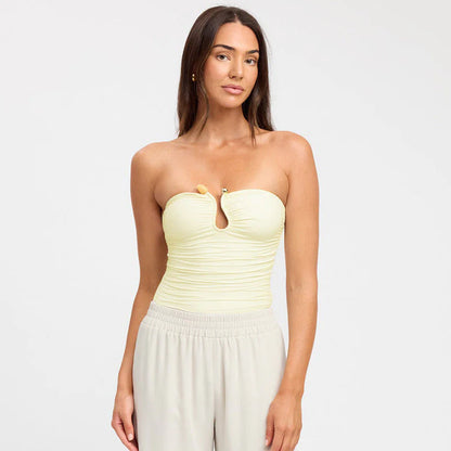 Narella – Strapless top with decorative detail