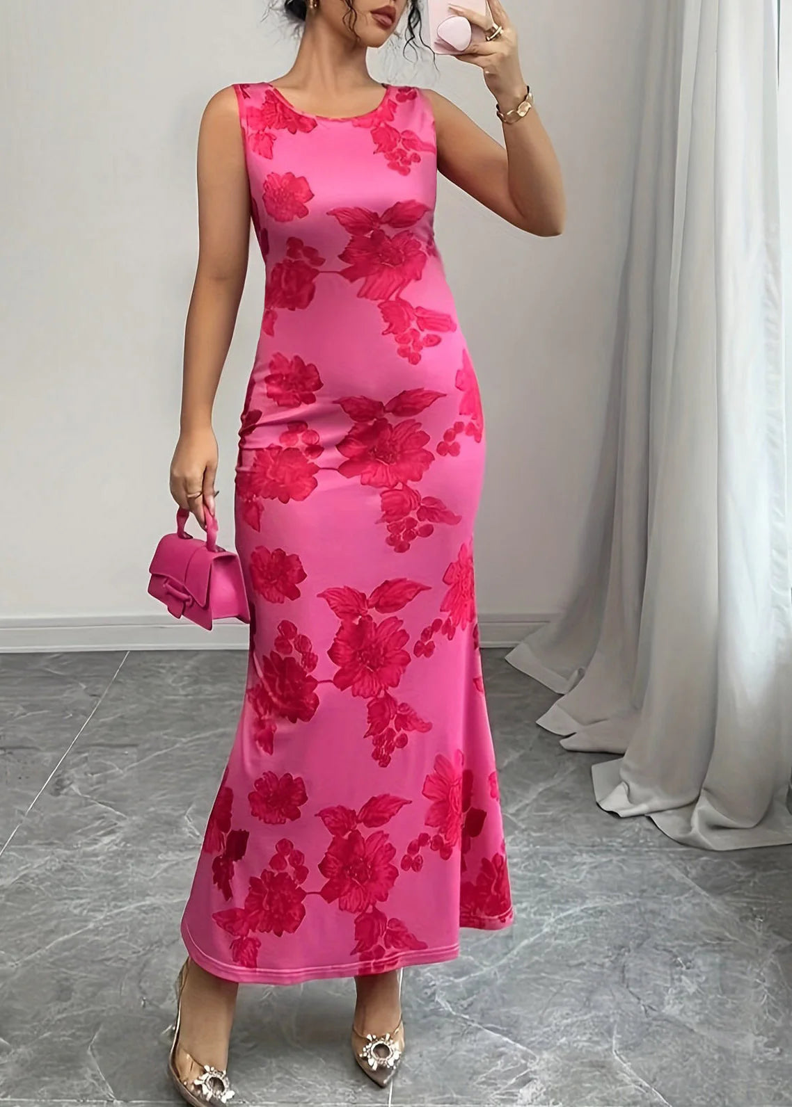 Livette - Floral Printed Maxi Dress