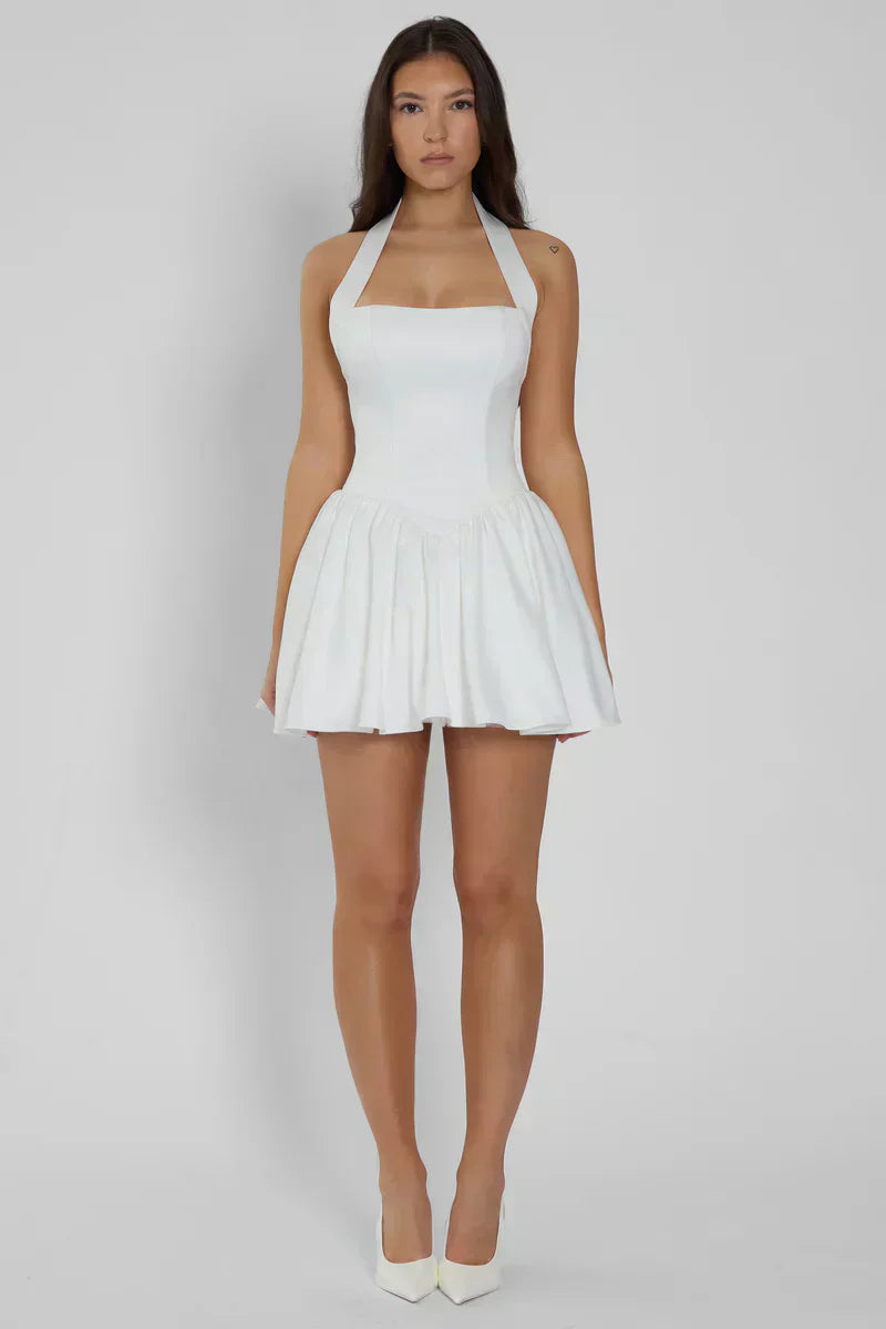 CALISTA MINI DRESS - IVORY