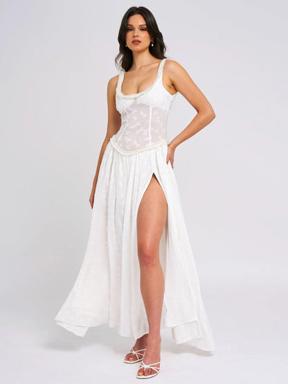 Livette - Floral Pattern Maxi Dress