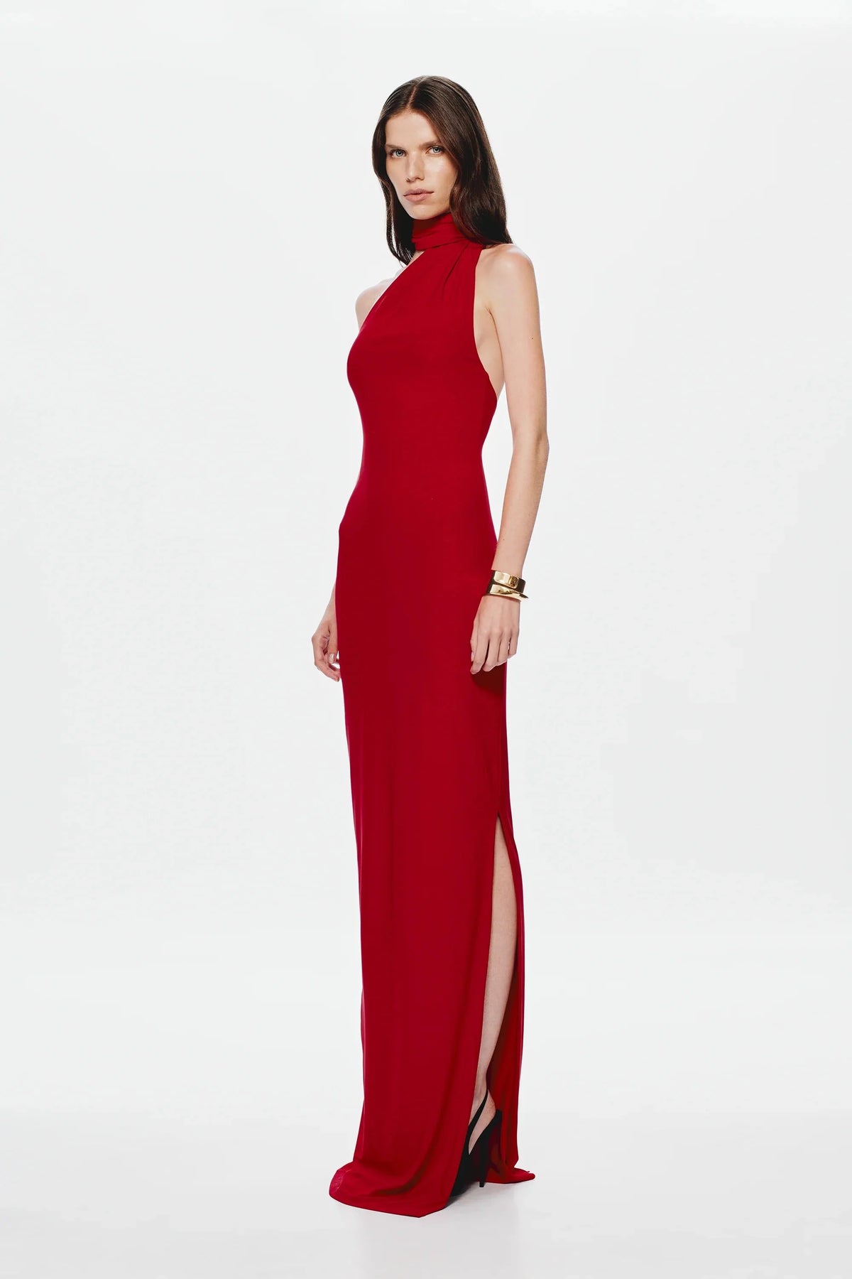 Misha Nicolette Jersey Maxi Dress - Cherry