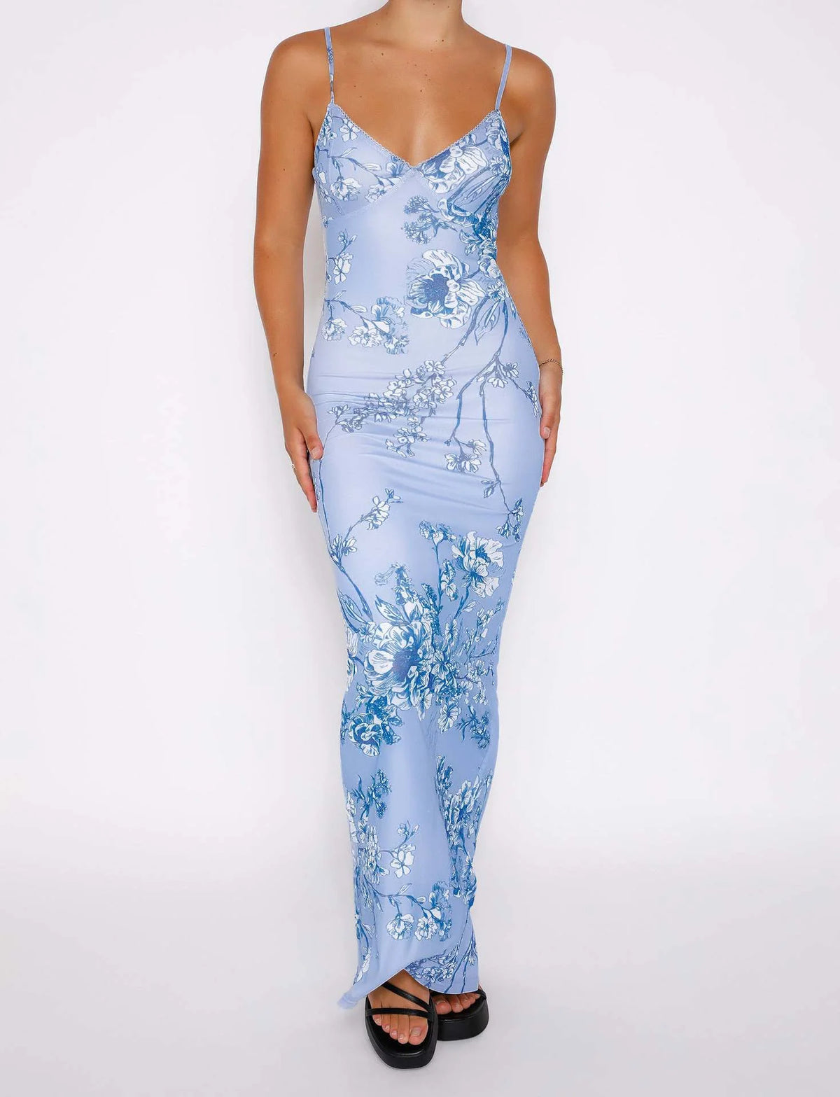 Livette - Floral Rose Maxi Dress