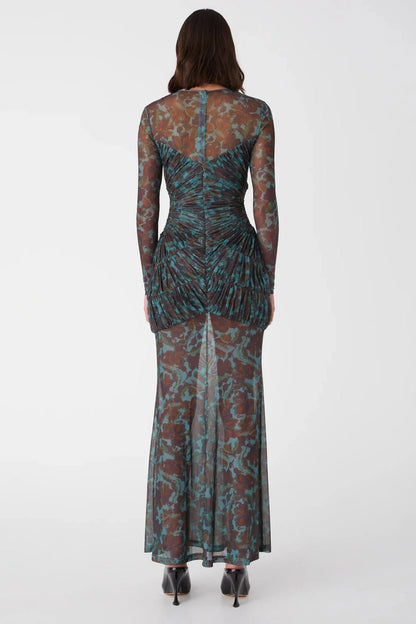 Misha Talitha Maxi Dress -  Vintage Chintz Print Jade