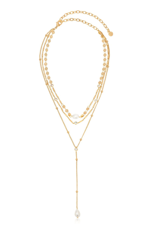 Forever Falling Pearl Lariat