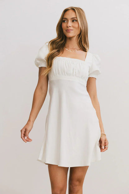 Harlee Lace Trim Mini Dress