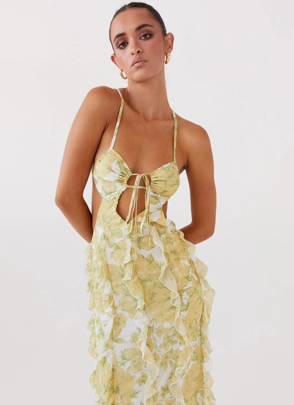 Livette - Sunset Ruffle Maxi Dress