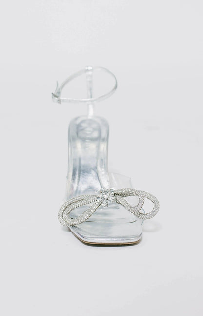 Elarni Heels - Clear/Silver