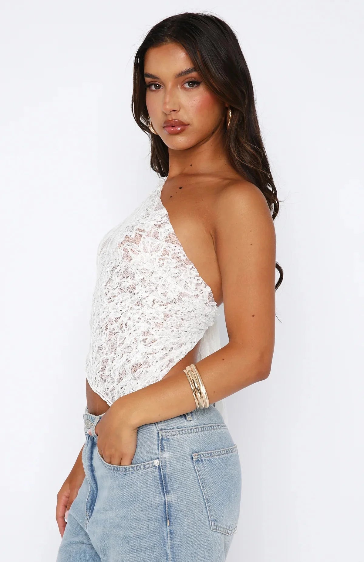 India - Lace Tie-Up Top
