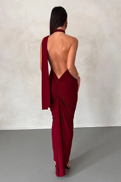 Leoni Dress - Wine