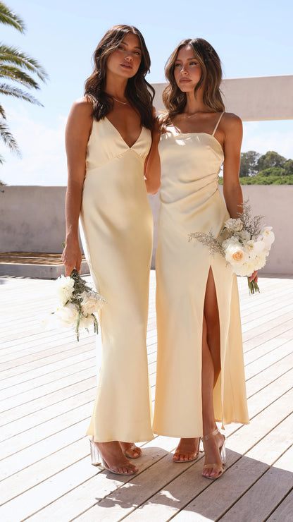 Ziah Maxi Dress - Lemon