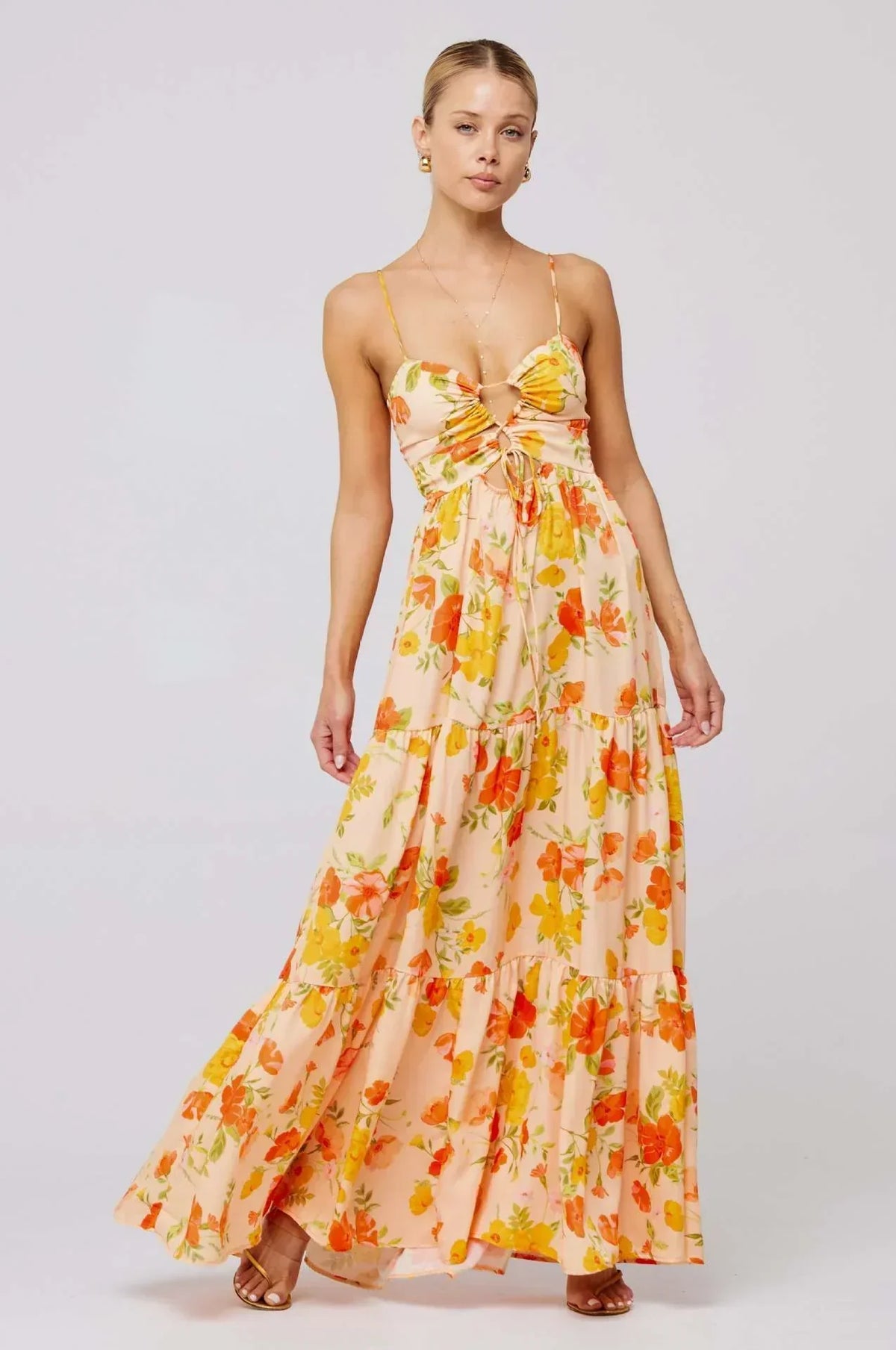Florisia | Cut-Out Maxi Dress