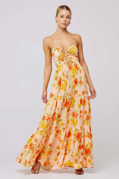 Florisia | Cut-Out Maxi Dress