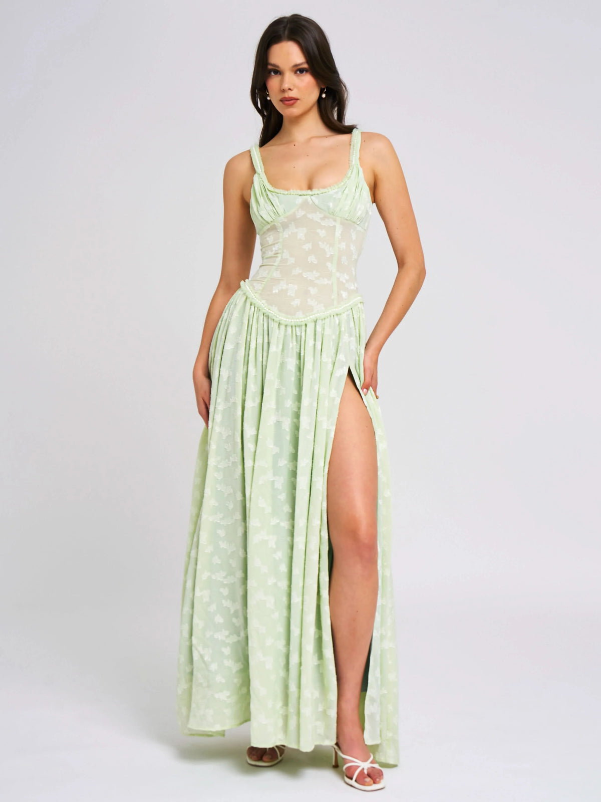 Livette - Floral Pattern Maxi Dress