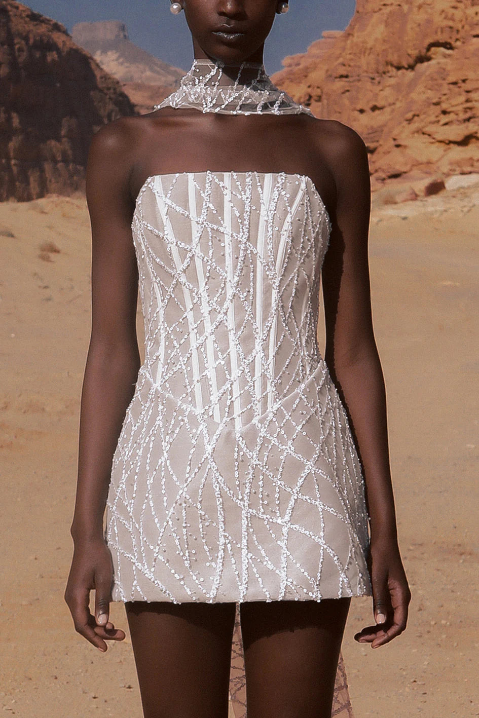 Leora Dress - White