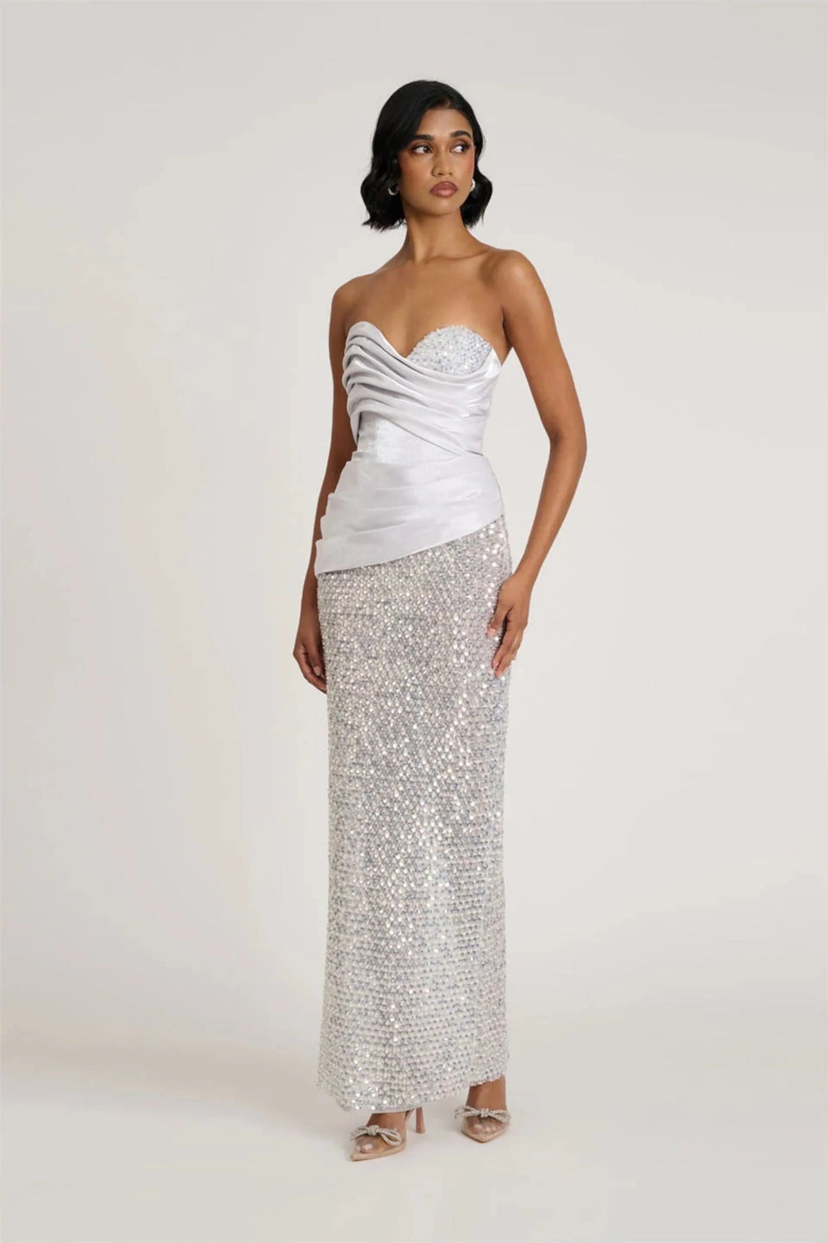 Gia Gown - Silver
