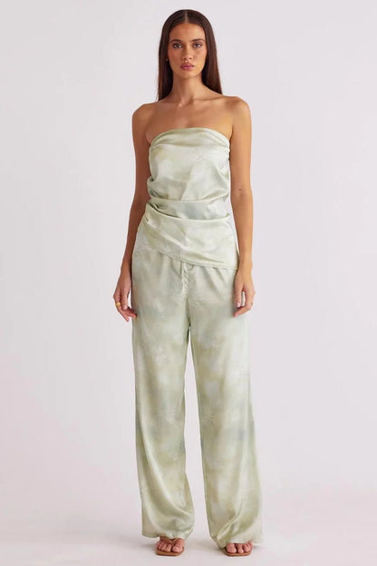 Lyra Print Pant - Pear