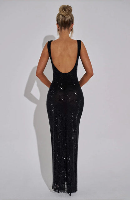 Vivienne – Elegant maxi glitter dress