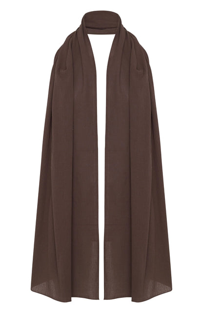 Coming Up Scarf Chocolate