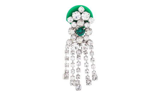 CRYSTAL DROP EARRINGS "Green" SM1VG0055P6479983