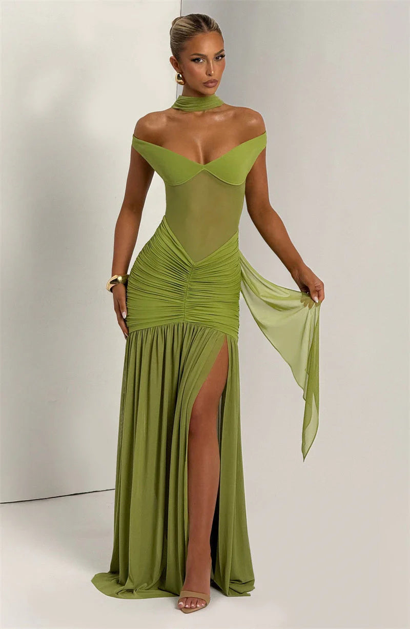 Celeste Fire Maxi Dress