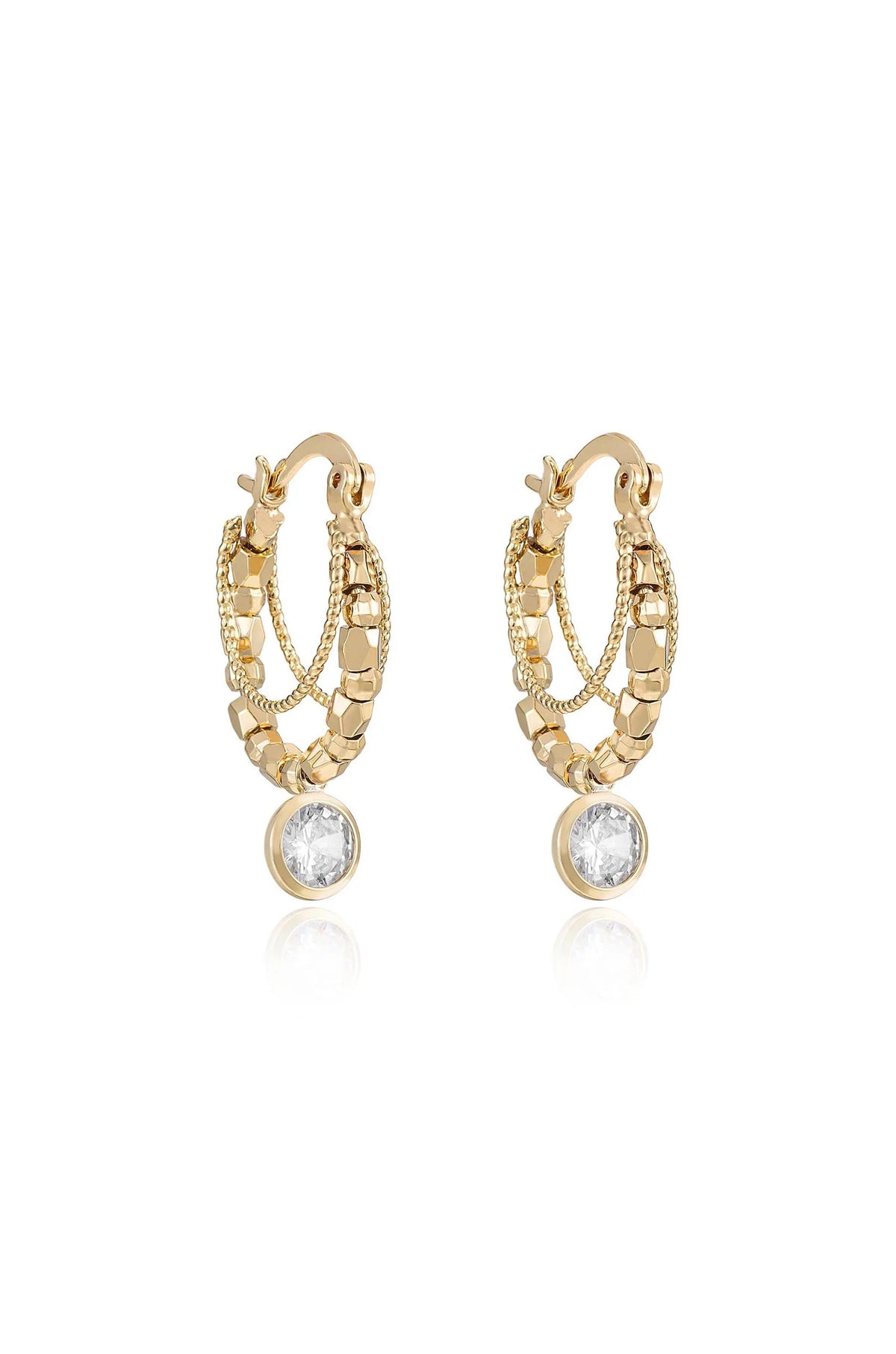 Boho Golden Hoop Earrings