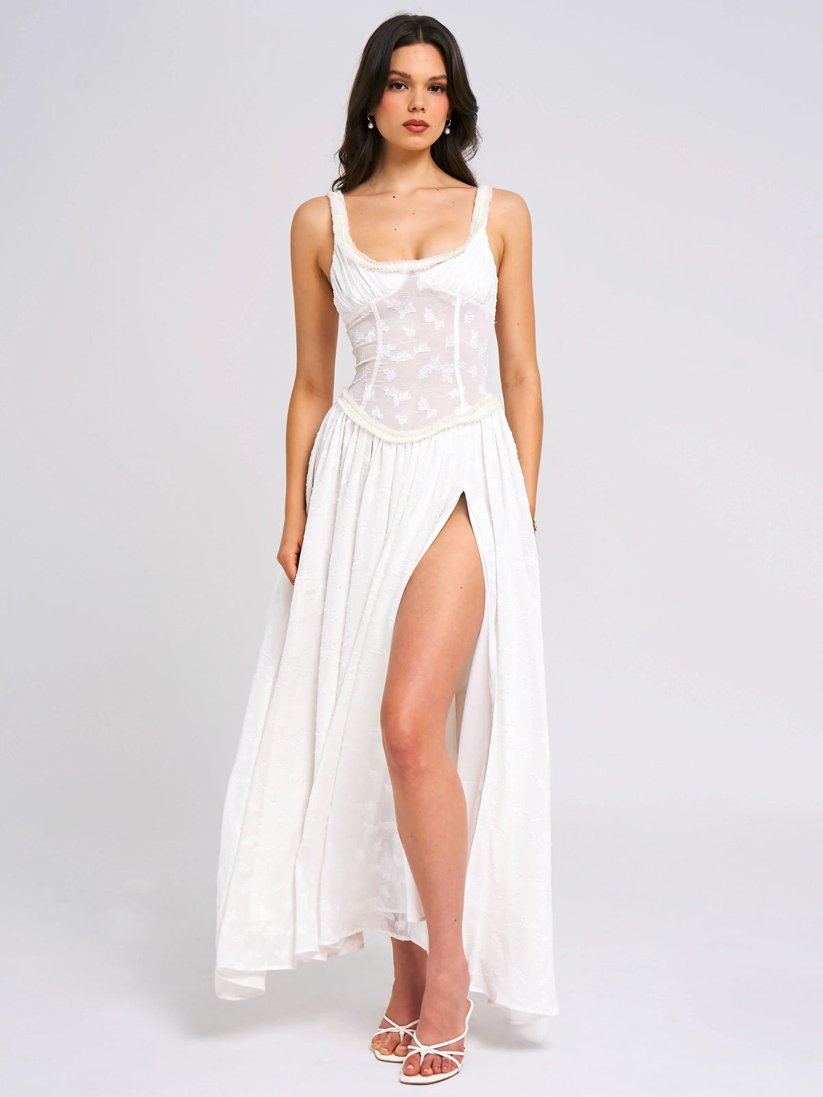 Livette - Floral Pattern Maxi Dress