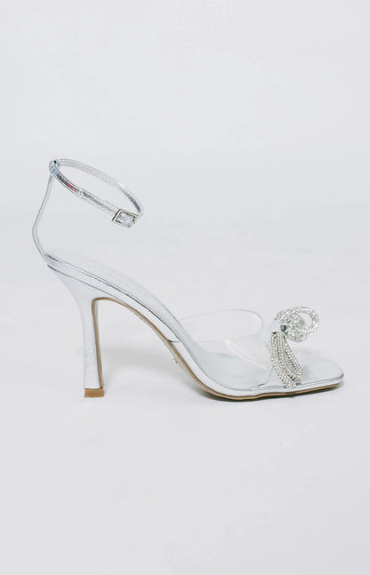 Elarni Heels - Clear/Silver