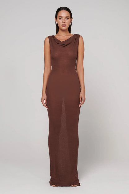 Kyra Maxi Dress - Bark