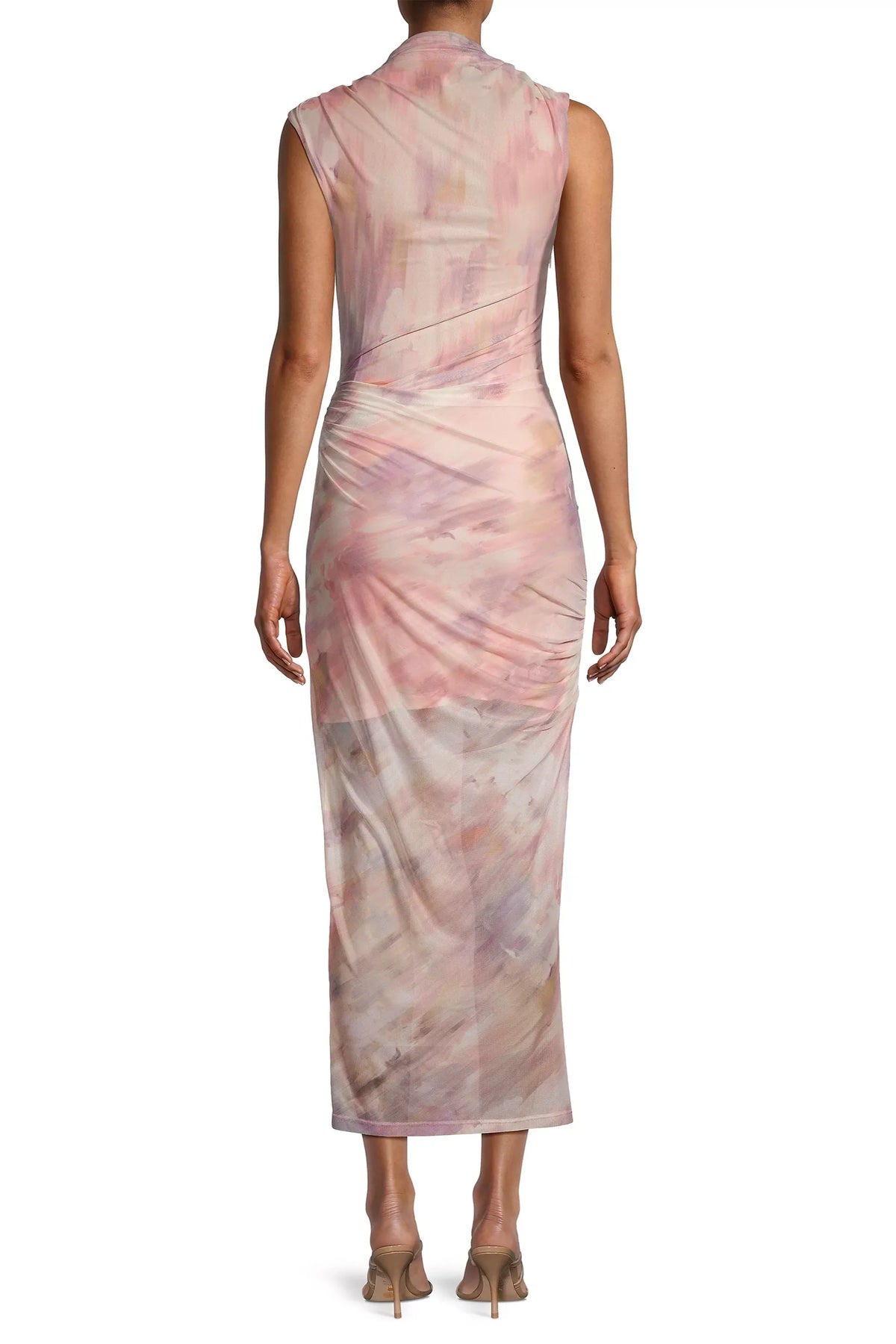 Misha Tillie Mesh Midi Dress - Waterlily Print
