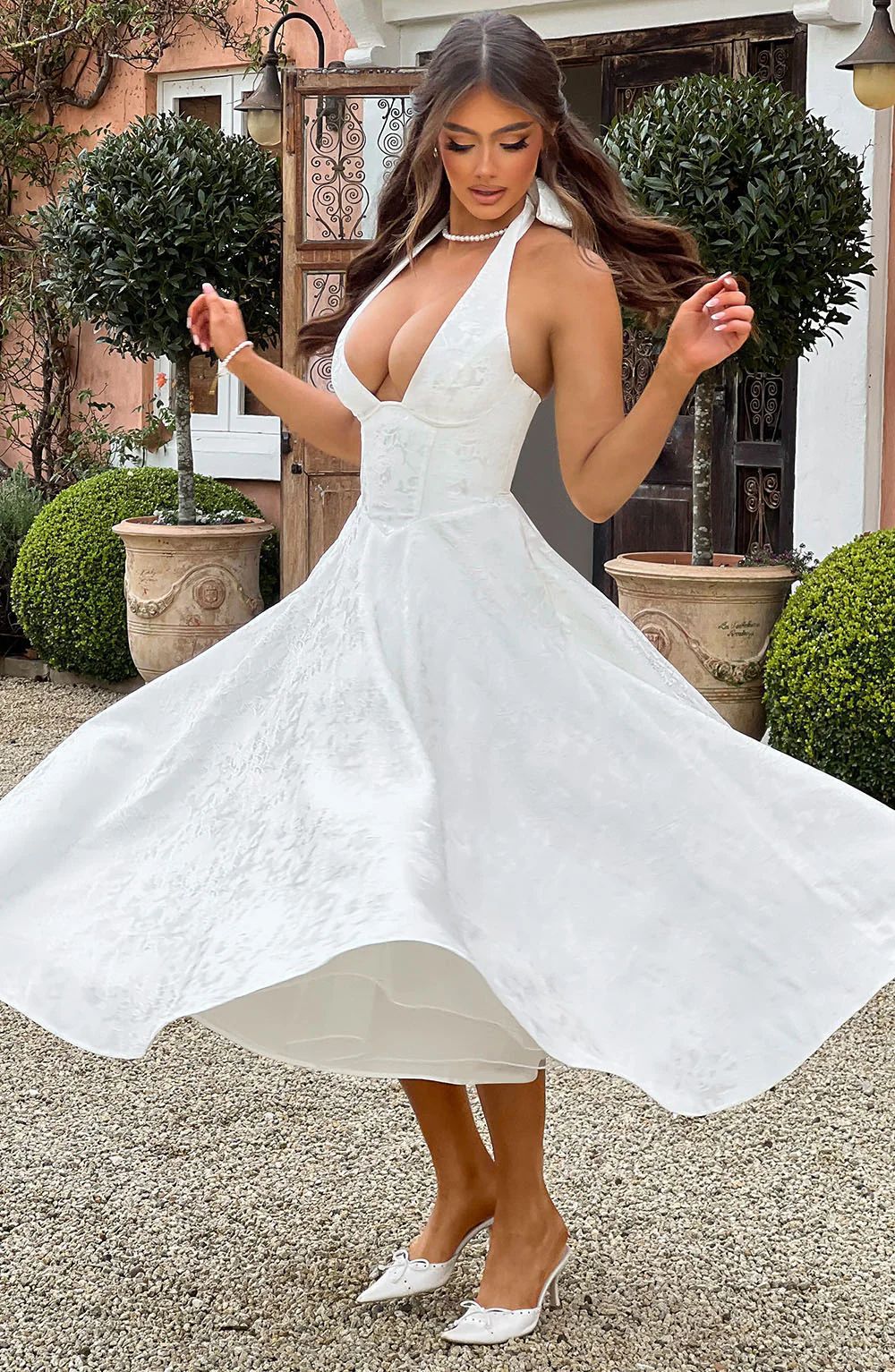 Livette - Elegance Open Midi Dress