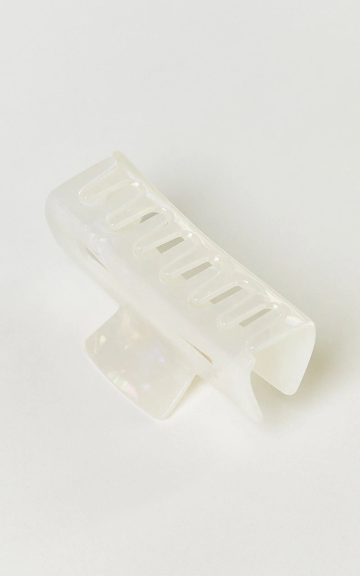 Wilda Hair Clip - Rectangle Claw Hair Clip in Cream