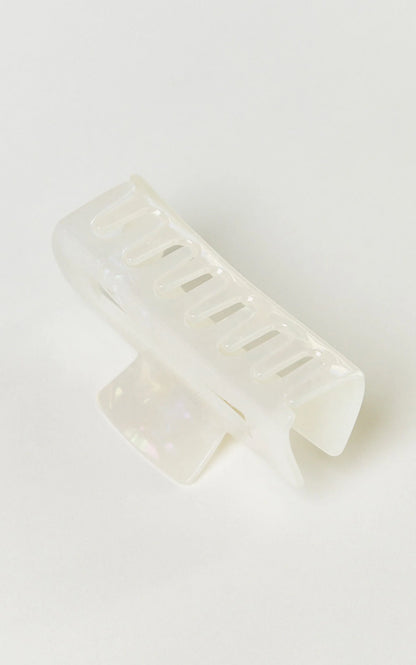 Wilda Hair Clip - Rectangle Claw Hair Clip in Cream