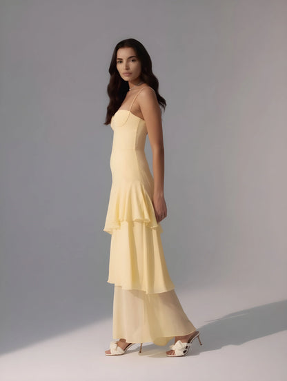Livette - Long Ruffle Maxi Dress