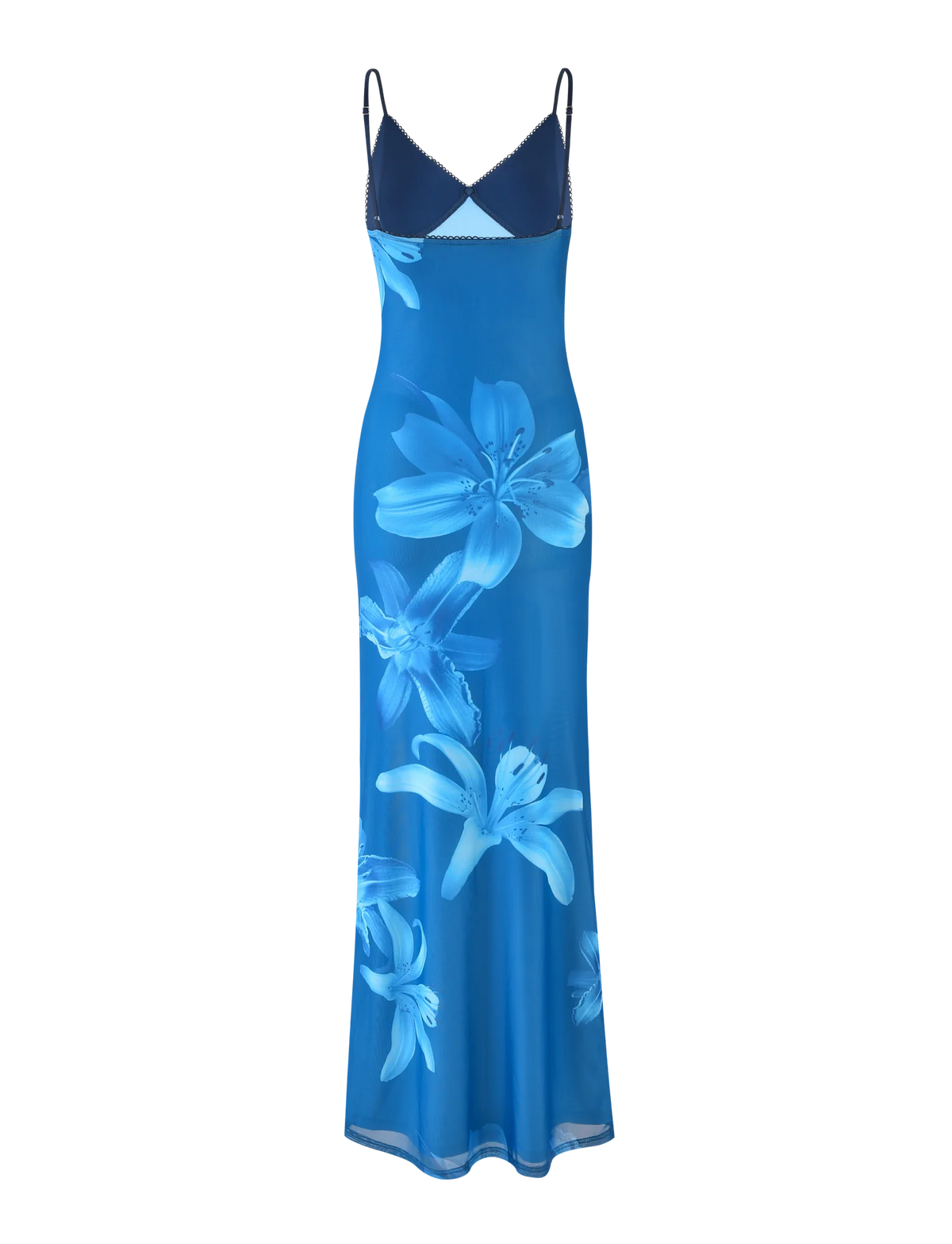 Meshira – Maxi dress with Orchid Print