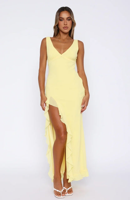 Livette - V-neck Maxi Dress