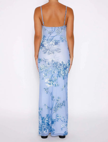Livette - Floral Rose Maxi Dress