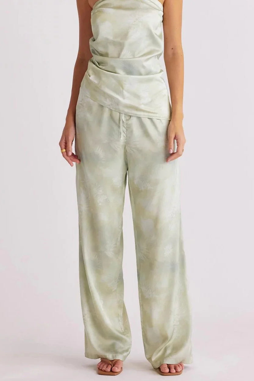 Lyra Print Pant - Pear
