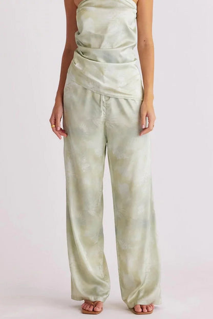 Lyra Print Pant - Pear